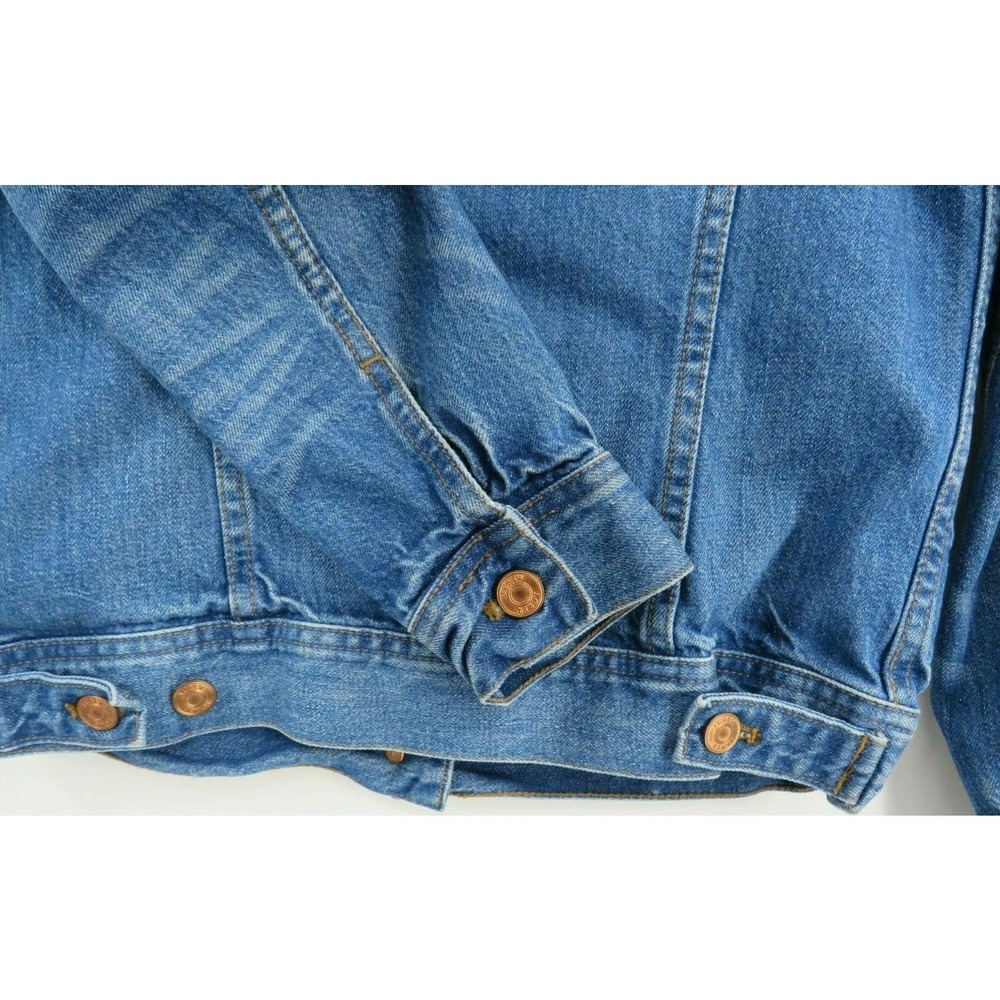 J. Crew Size XS Trade Mark Denim Jacket Copper Buttons - Picture 4 of 10